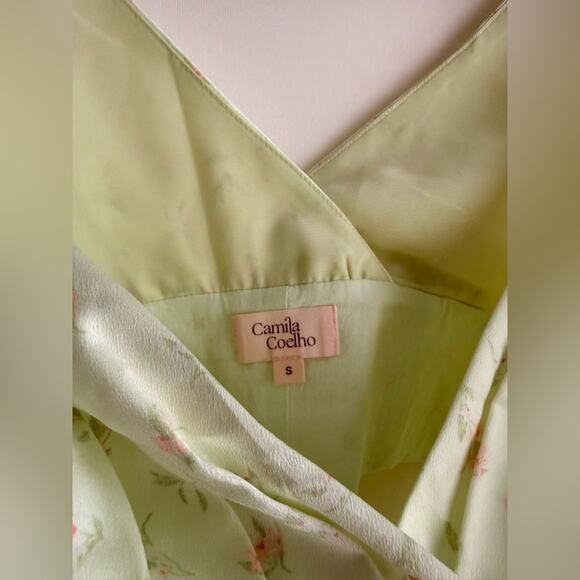 Camila Coelho Trudy Bustier Sage Floral NWT - Picture 4 of 8